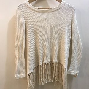 Fringe Sweater Shirt